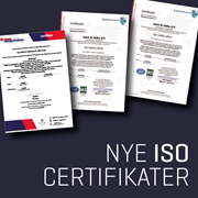 New ISO certificates after audit